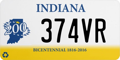 IN license plate 374VR