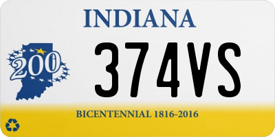 IN license plate 374VS