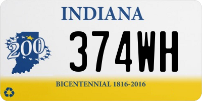 IN license plate 374WH