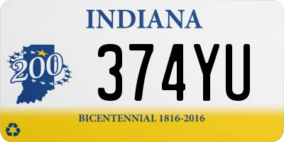 IN license plate 374YU