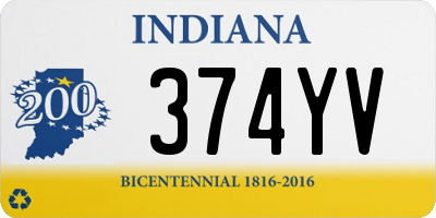 IN license plate 374YV