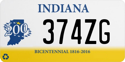 IN license plate 374ZG