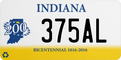 IN license plate 375AL