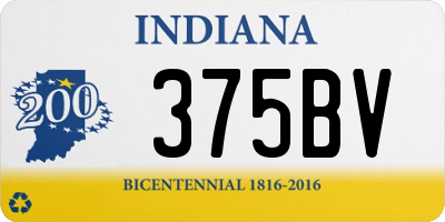 IN license plate 375BV