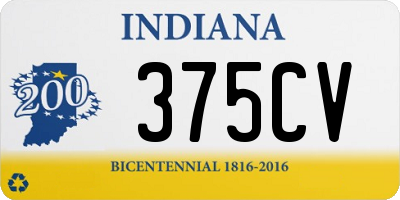 IN license plate 375CV