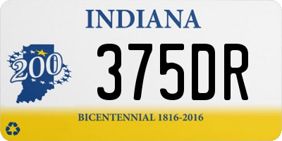 IN license plate 375DR