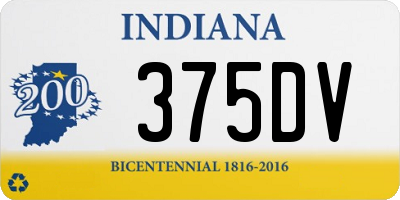 IN license plate 375DV