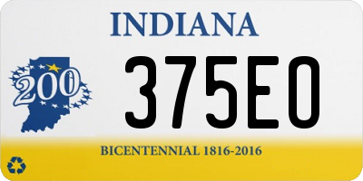 IN license plate 375EO