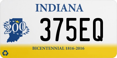 IN license plate 375EQ