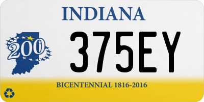 IN license plate 375EY