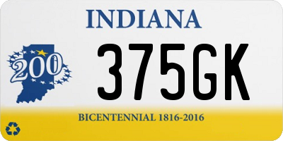 IN license plate 375GK