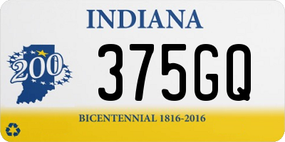 IN license plate 375GQ