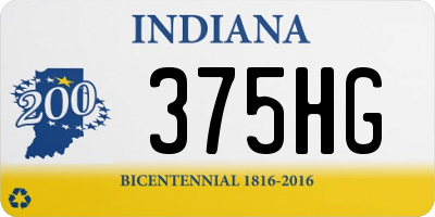 IN license plate 375HG