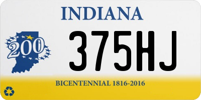 IN license plate 375HJ