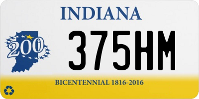 IN license plate 375HM