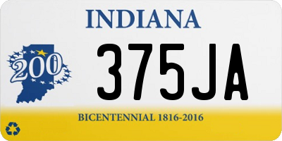 IN license plate 375JA