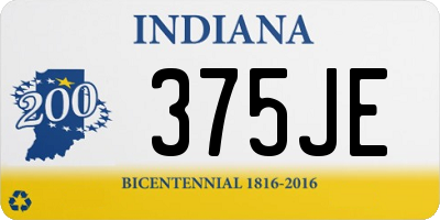 IN license plate 375JE