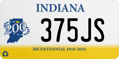 IN license plate 375JS