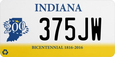 IN license plate 375JW