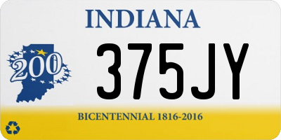 IN license plate 375JY