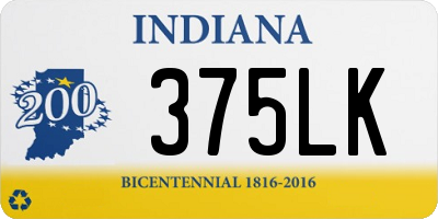 IN license plate 375LK