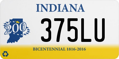 IN license plate 375LU