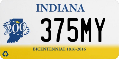 IN license plate 375MY