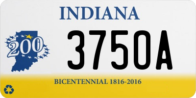 IN license plate 375OA