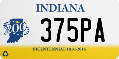 IN license plate 375PA