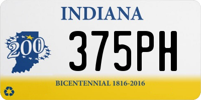 IN license plate 375PH