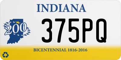 IN license plate 375PQ