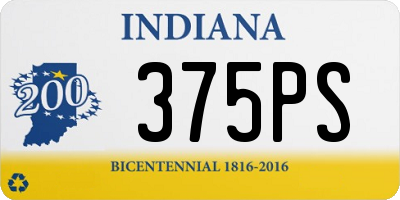 IN license plate 375PS