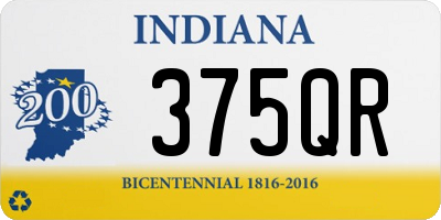 IN license plate 375QR