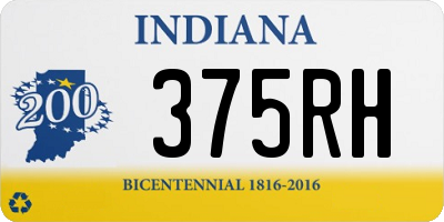 IN license plate 375RH