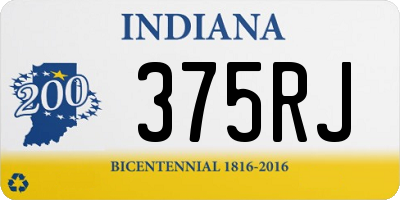 IN license plate 375RJ