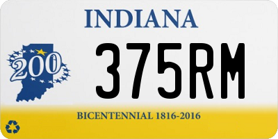 IN license plate 375RM