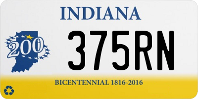 IN license plate 375RN