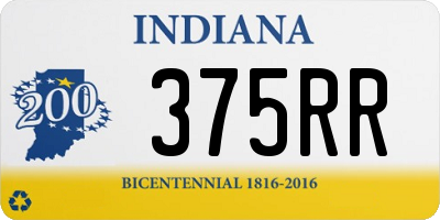 IN license plate 375RR