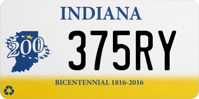 IN license plate 375RY