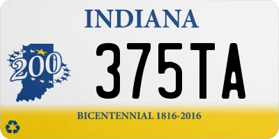 IN license plate 375TA