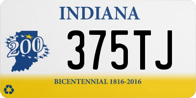 IN license plate 375TJ