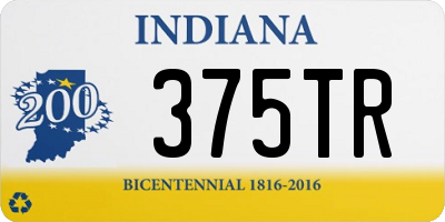 IN license plate 375TR