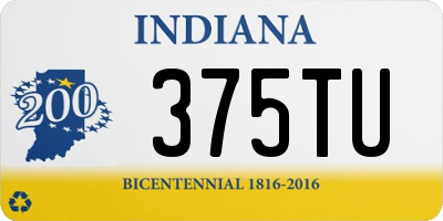 IN license plate 375TU