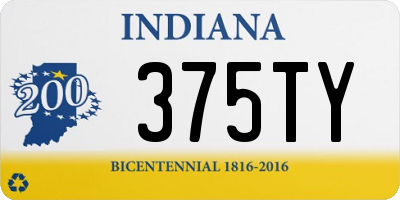 IN license plate 375TY