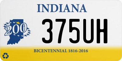 IN license plate 375UH