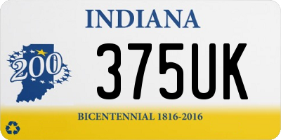 IN license plate 375UK