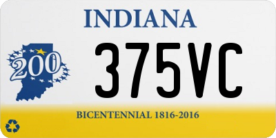 IN license plate 375VC