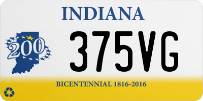 IN license plate 375VG