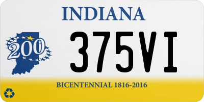 IN license plate 375VI