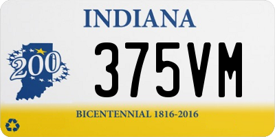 IN license plate 375VM